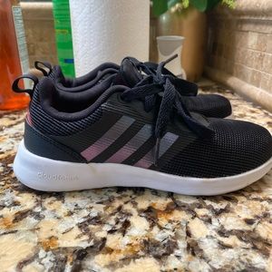ADIDAS QT RACER 2 K CLOUDFOAMS GIRLS SIZE 1
